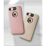 Wholesale iPhone 8 Plus / 7 Plus Strong Armor Case with Hidden Metal Plate (Rose Gold)